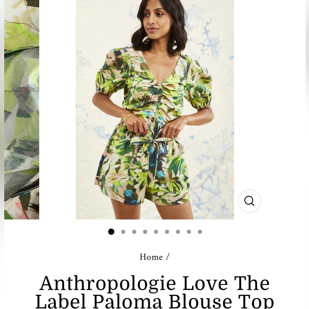 Anthropologie Love The Label Paloma Blouse Top